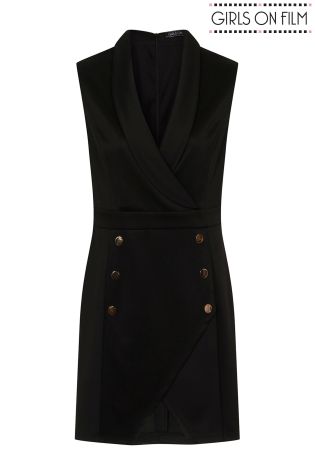 Girls On Film Curve Double Breasted Blazer-Dress
